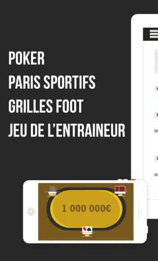 Winamax Poker, Paris Sportifs & Grilles Football 1