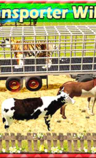 Zoo Transporter Fun 2016 - Jungle animaux Vs Farm Mayhem animaux 4
