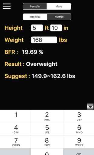 Body Fat Rate Calculator 2