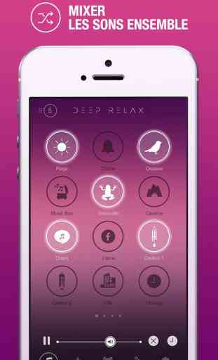 Deep Relax - Votre compagnon idéal pour vous débarrasser du stress, améliorer votre sommeil, pratiquer le yoga et méditer 1