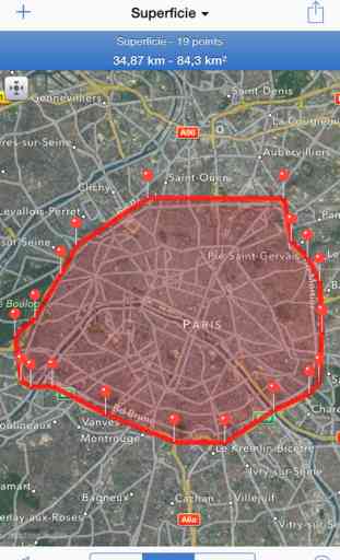 MapPath Free : Parcours, Mesures 3