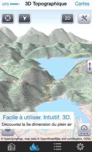 Maps 3D Lite - Parcours GPS pour vélo, randonnée et ski 1