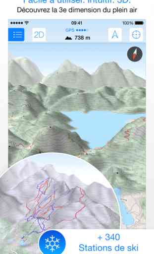 Maps 3D PRO - GPS pour vélo, randonnée et ski 1