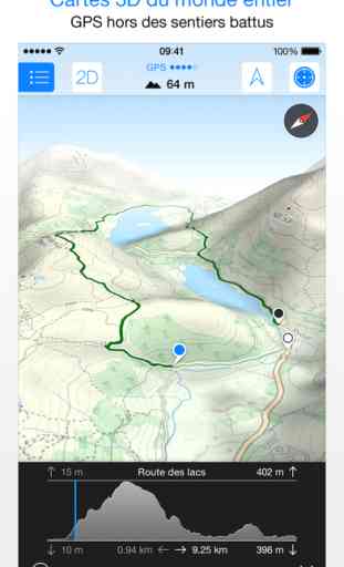 Maps 3D PRO - GPS pour vélo, randonnée et ski 3