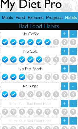 My Diet Pro - Track your diet, exercise and bad habits 4